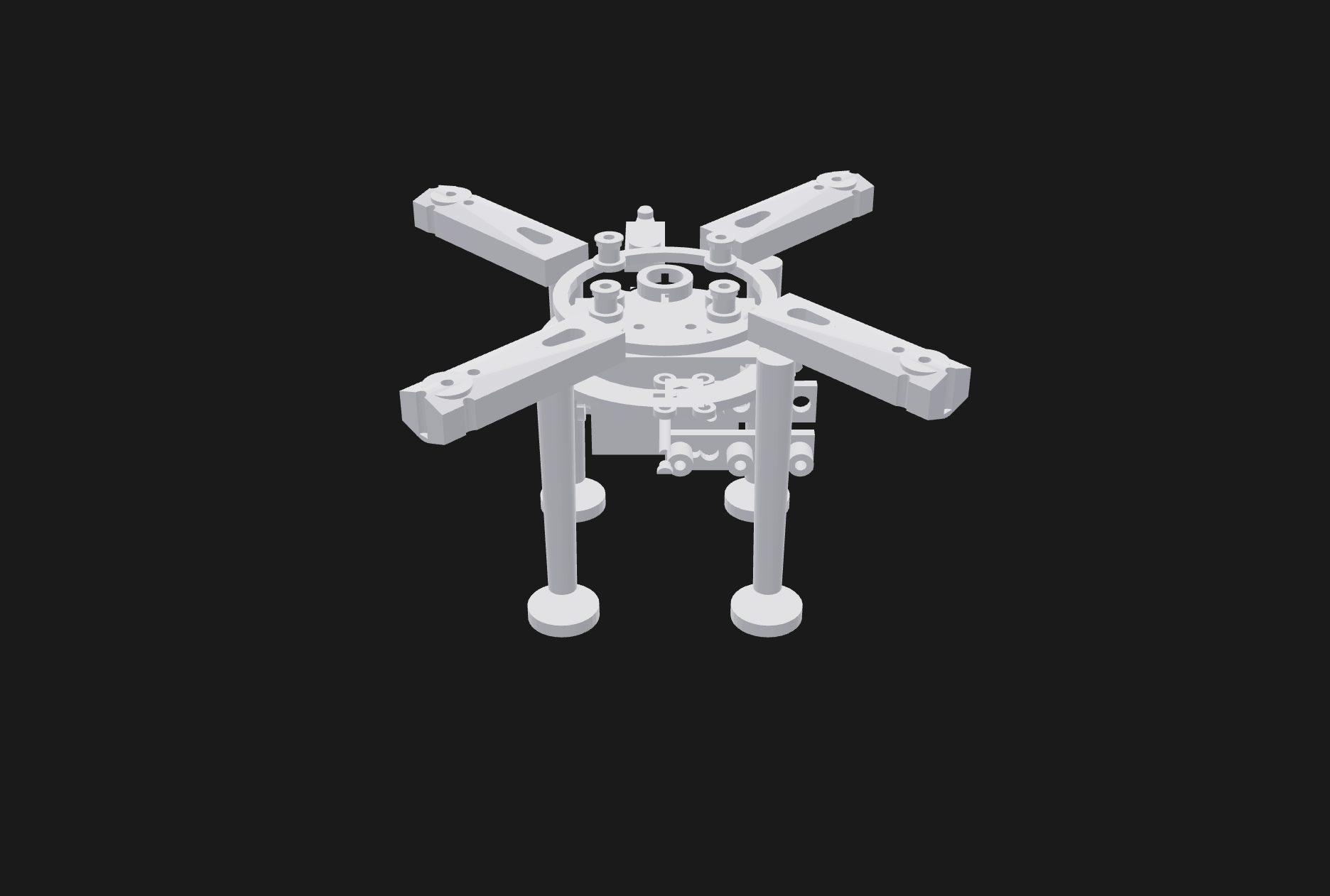Modular Drone Frame 3D Model