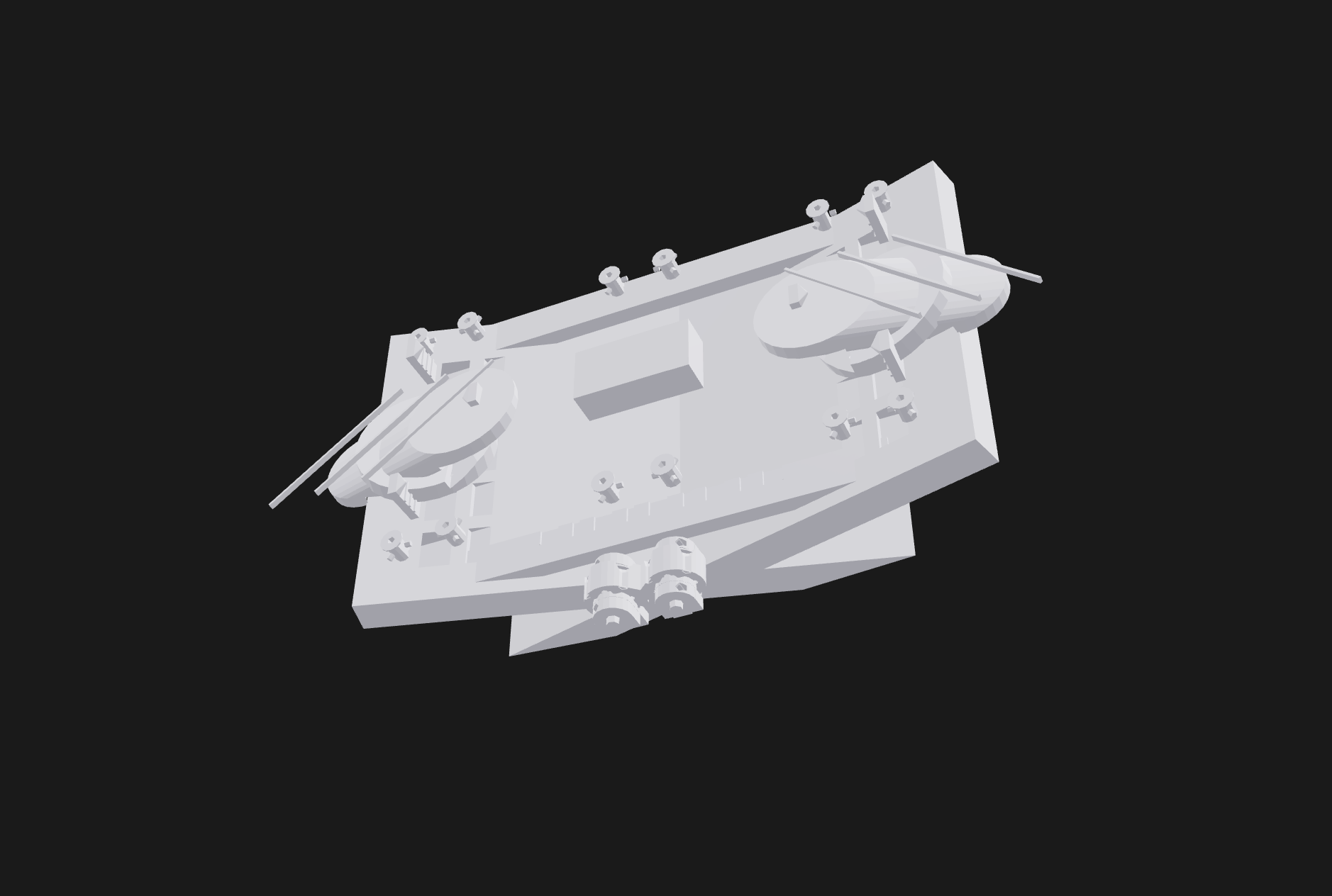 Ergonomic Keyboard Case 3D Model